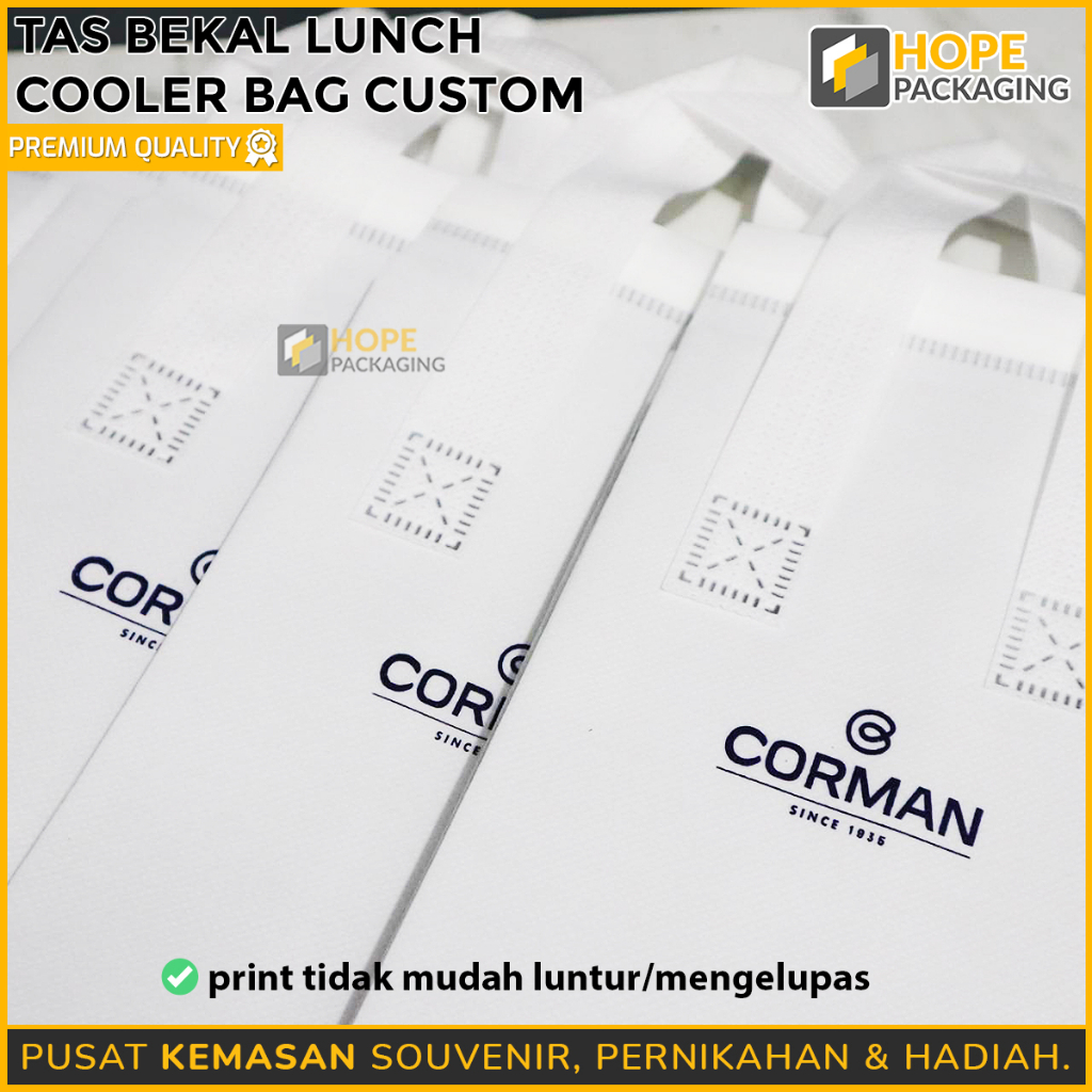 Tas Cooler Bag SIZE M Edisi Idul Fitri /  Tas Bekal Lunch goodie bag Toples wadah makanan kue souvenir lebaran / Cooler Bag aluminium Foil Thermal / tas souvenir / tas ulang tahun