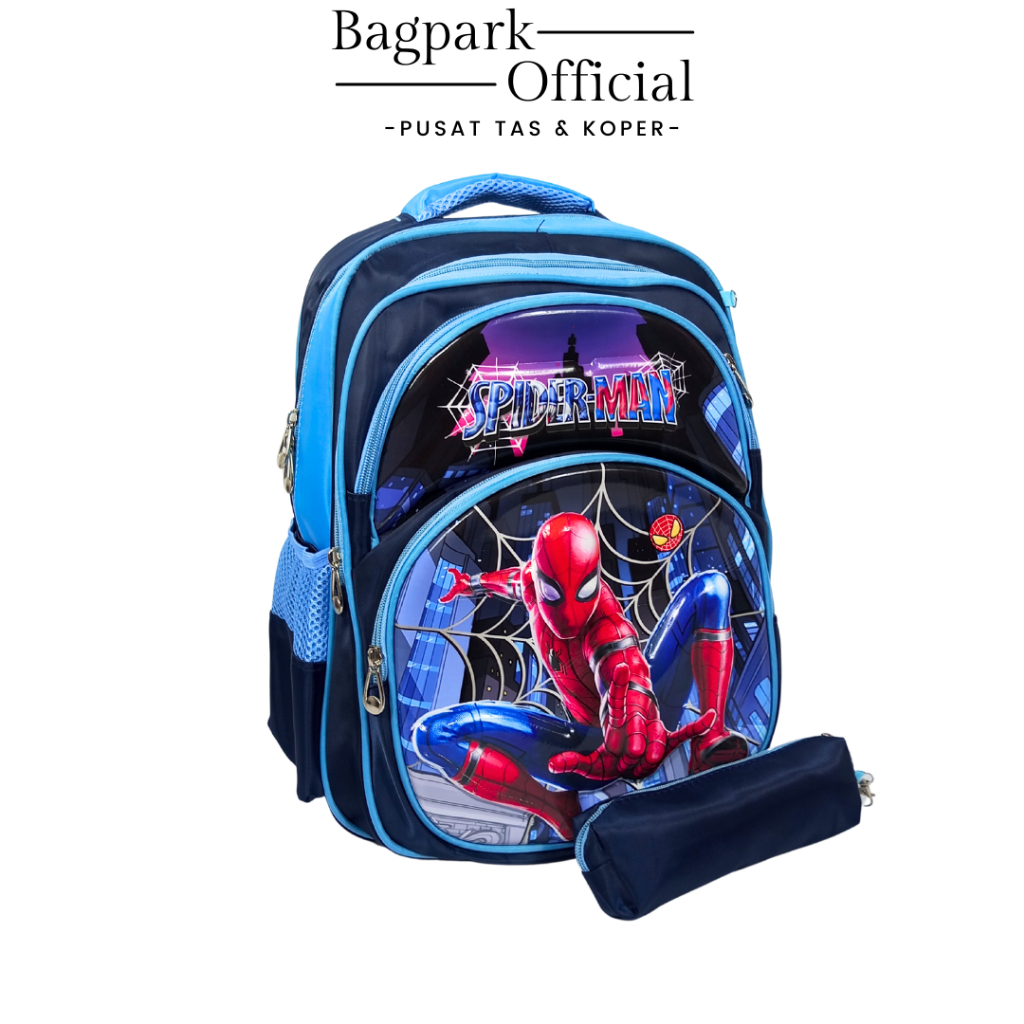 Tas Anak Sekolah Laki Laki Tas Anak SD Import Gambar Spiderman Batman Cars Free Kotak Pensil Tas Anak Laki Laki Tas Anak Sekolah Laki Laki Murah