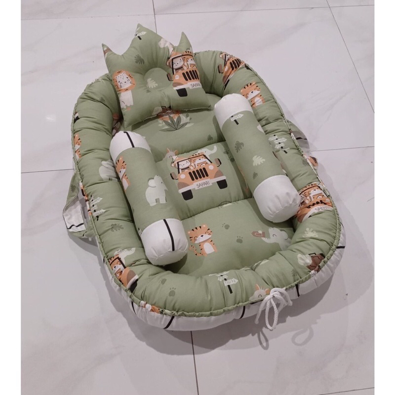 KASUR BAYI BABY NEST MURAH FREE BANTAL GULING BAYI / TEMPAT TIDUR BAYI / KASUR BAYI PERAHU