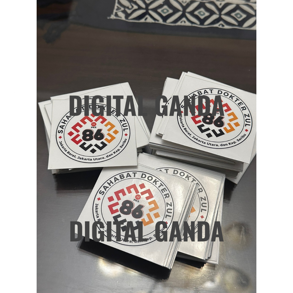 

CETAK STIKER (PRINT + POTONG SATUAN)