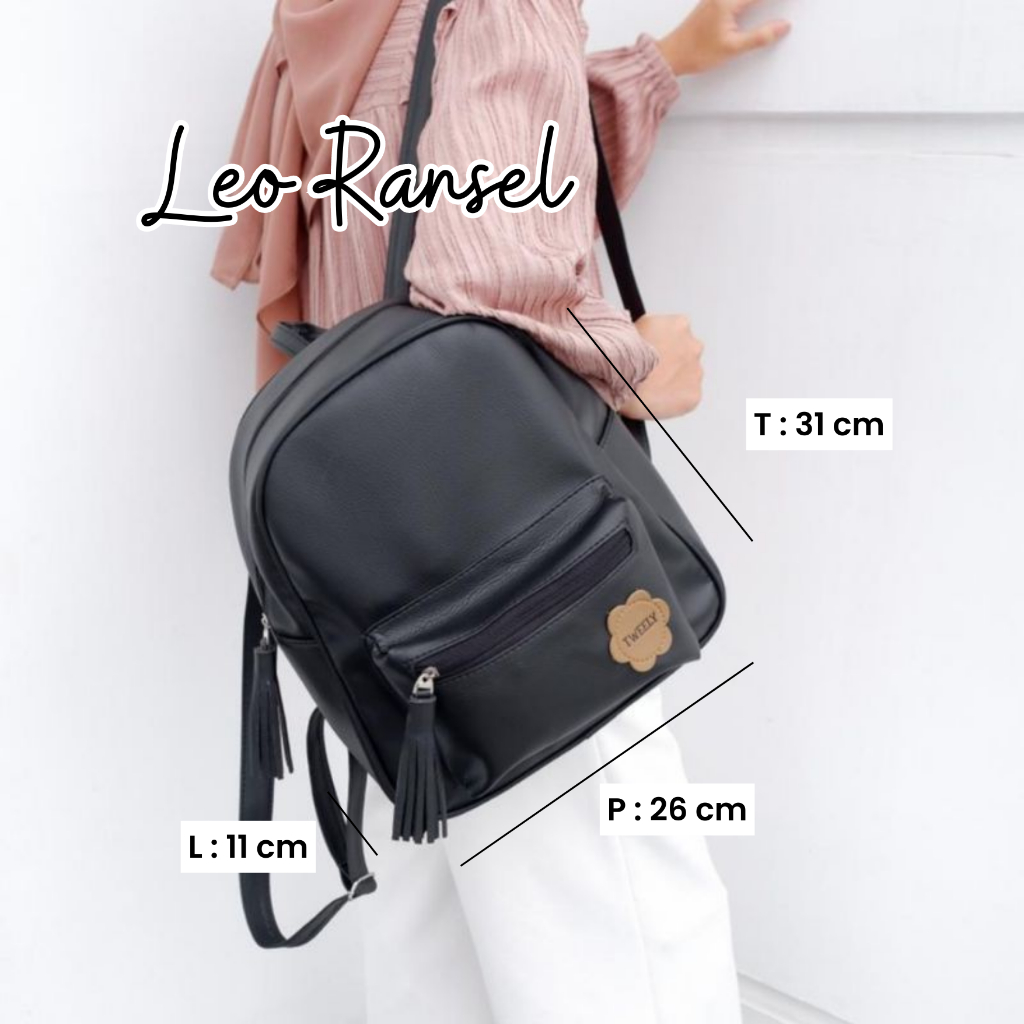 Leo Ransel - Tweelyforbag - Tas Ransel Wanita - Tas Wanita