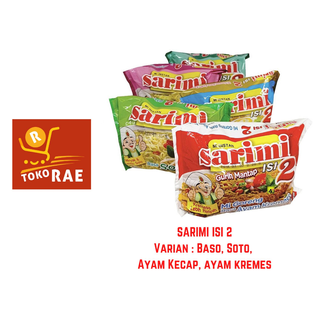 

SARIMI isi 2 MIE KUAH / GORENG SOTO BASO AYAM KECAP KREMES