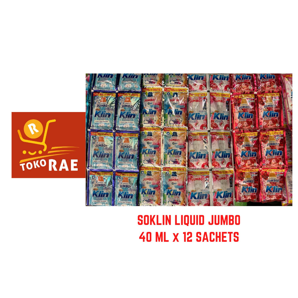 SOKLIN LIQUID JUMBO RENCENG SACHET 12+2