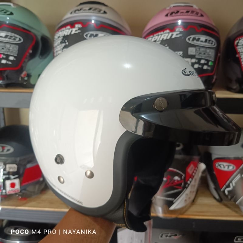 HELM CARGLOSS SUPER WHITE PUTIH ORIGINAL