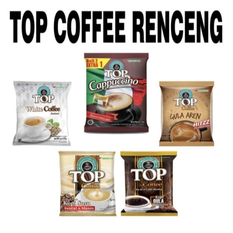 

Top Coffe Renteng Renceng Cappucino / Kopi / Kopi Susu / White Coffe / Kopi Gula Aren / Avocado