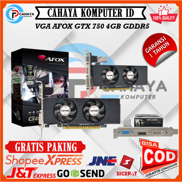 VGA Nvidia Gtx 750 4Gb GDDR5 128 Bit Garansi 1 Tahun