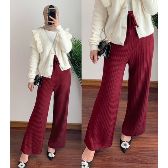 Kulot knit bisa Jumbo Termurah Besst Seller | Celana Wanita