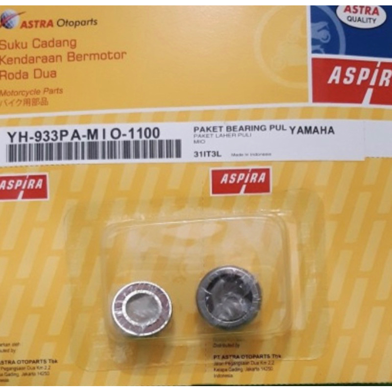 BEARING LAHER PULLEY YAMAHA MIO SPORTY / SMILE / SOUL / FINO ASPIRA