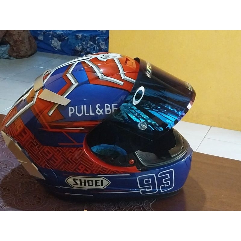 helm ink clmax repaint shoei blue concept