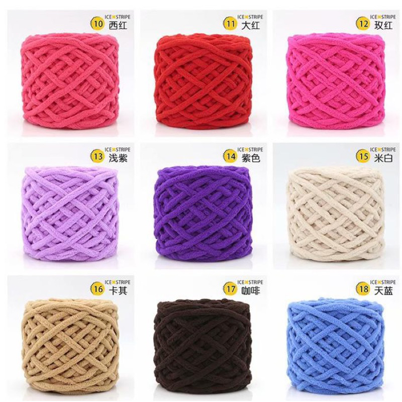 Benang Rajut Chenile/ Chunky Yarn 100gram