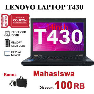 Lenovo thinkpad T430 T series second laptop core I5 Ram 4gb HDD 320/500gb SSD 128/256gb Peningkatan baru laptop original berkualitas Mulus Bekas IPS， US Keyboard，backlight