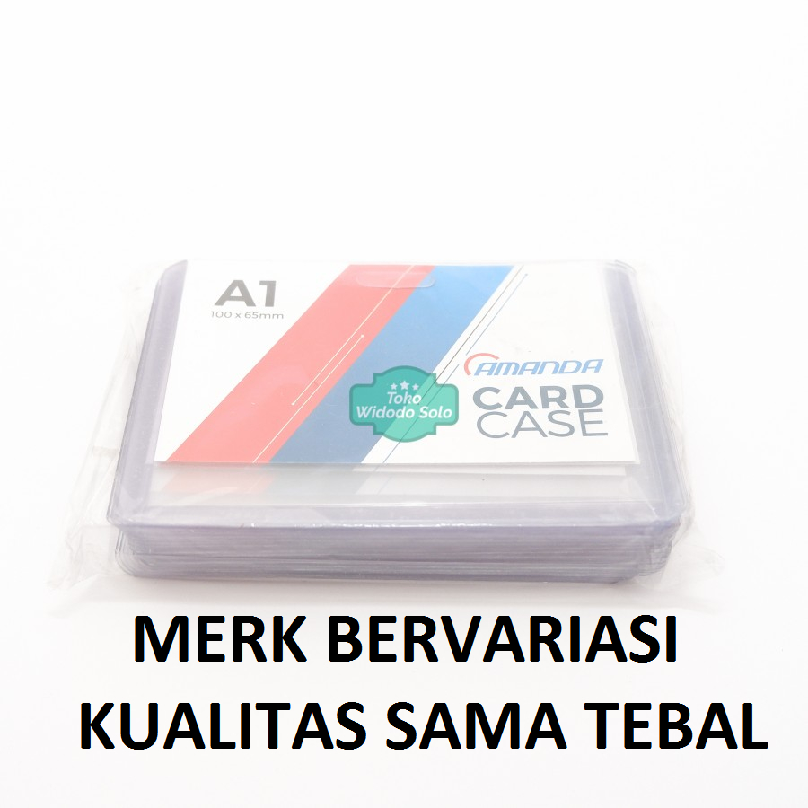 

1 PACK (ISI 20) Plastik ID Card Case A1 Name Card Name Tag Landscape