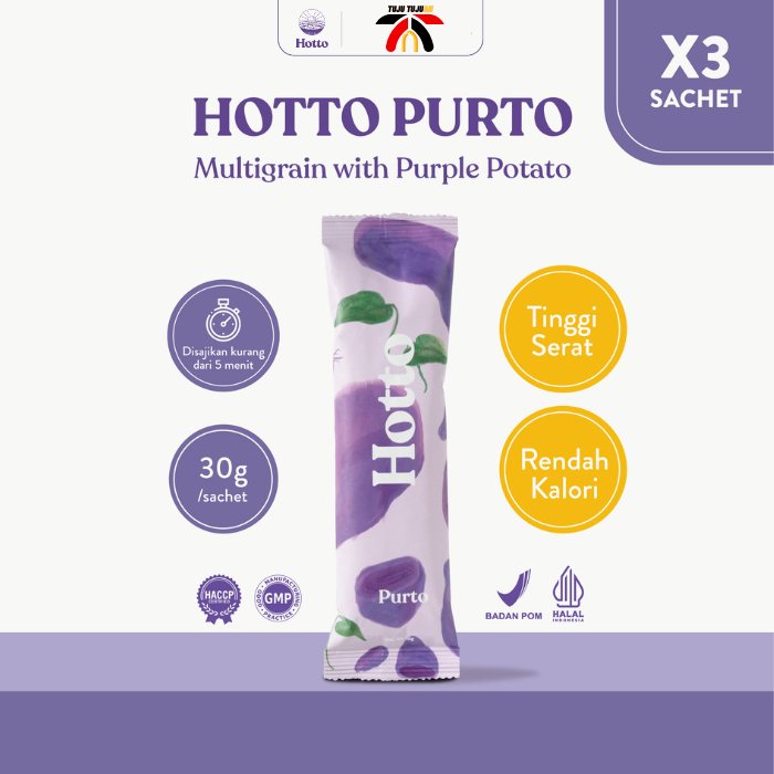 

HOTTO PURTO - Multigrain with Purple Potato/Ubi Ungu (3 Sachet)