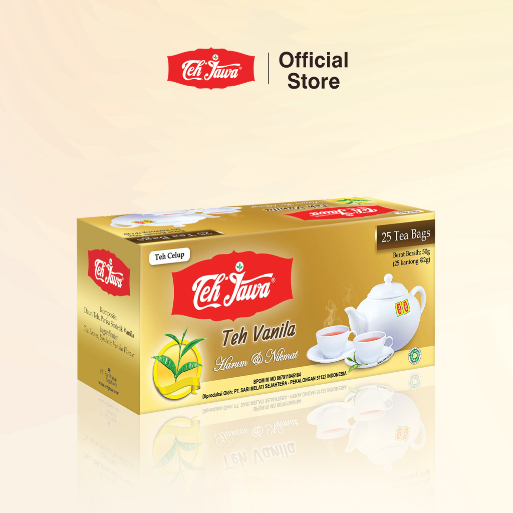 Teh Jawa Vanila Tea Celup isi 25 per Pack (isi 5 Pcs)