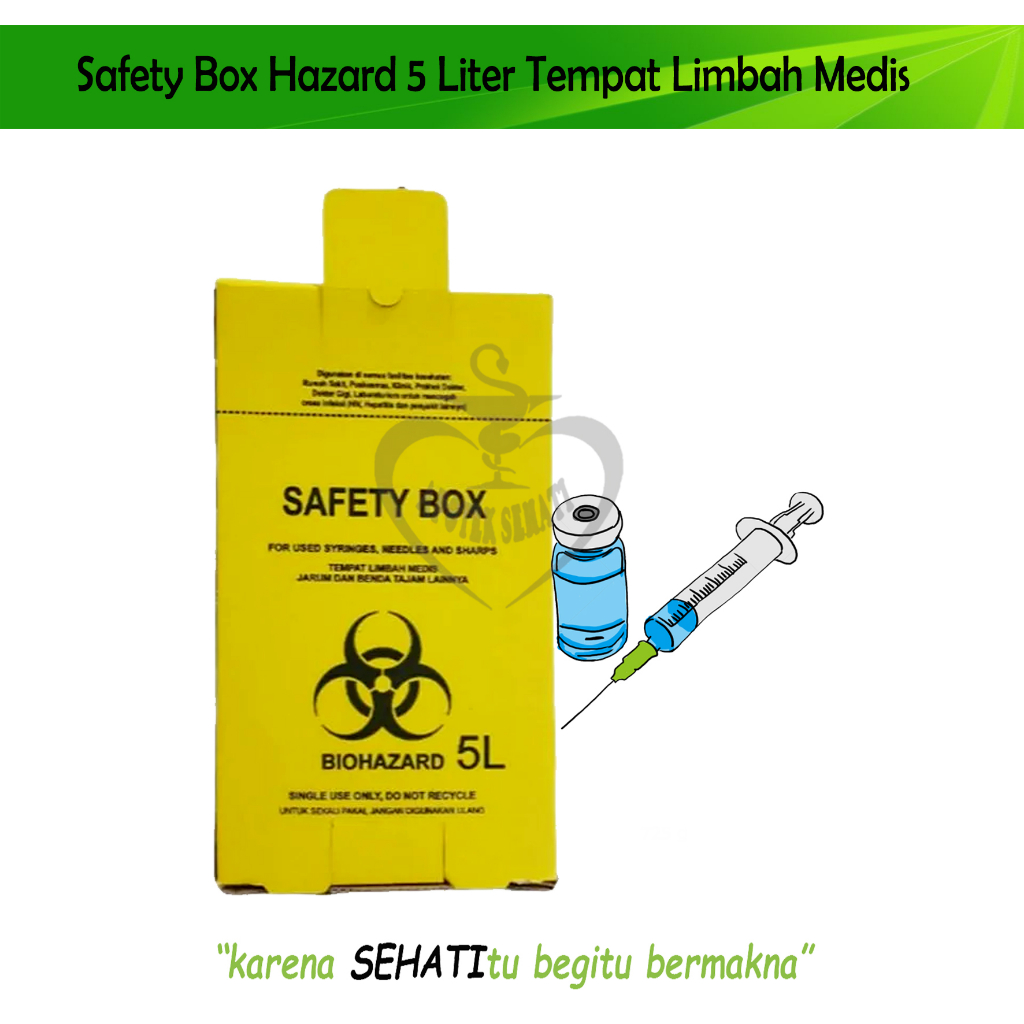 Safety Box Medis Kuning Tempat Limbah Medis Onemed