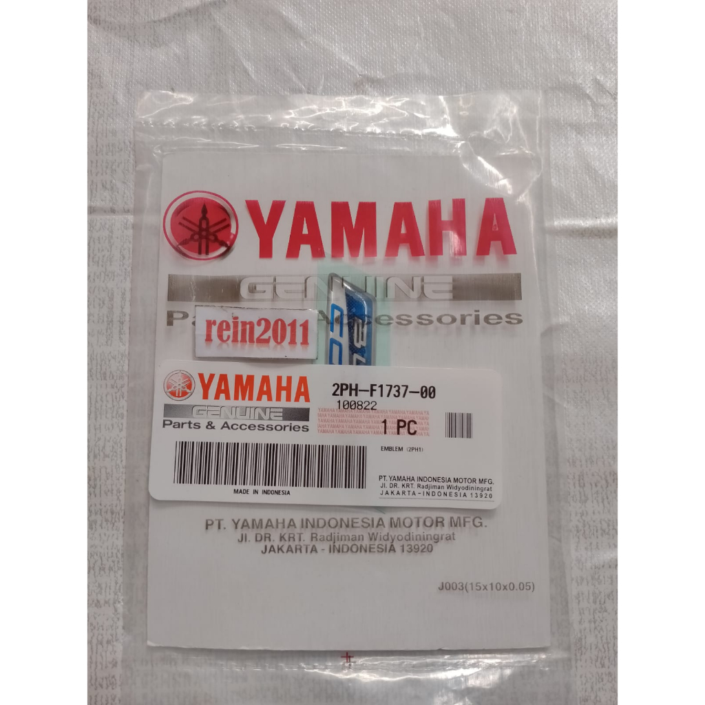 EMBLEM LOGO BLUE CORE ASLI ORI YAMAHA 2PH F1737 00