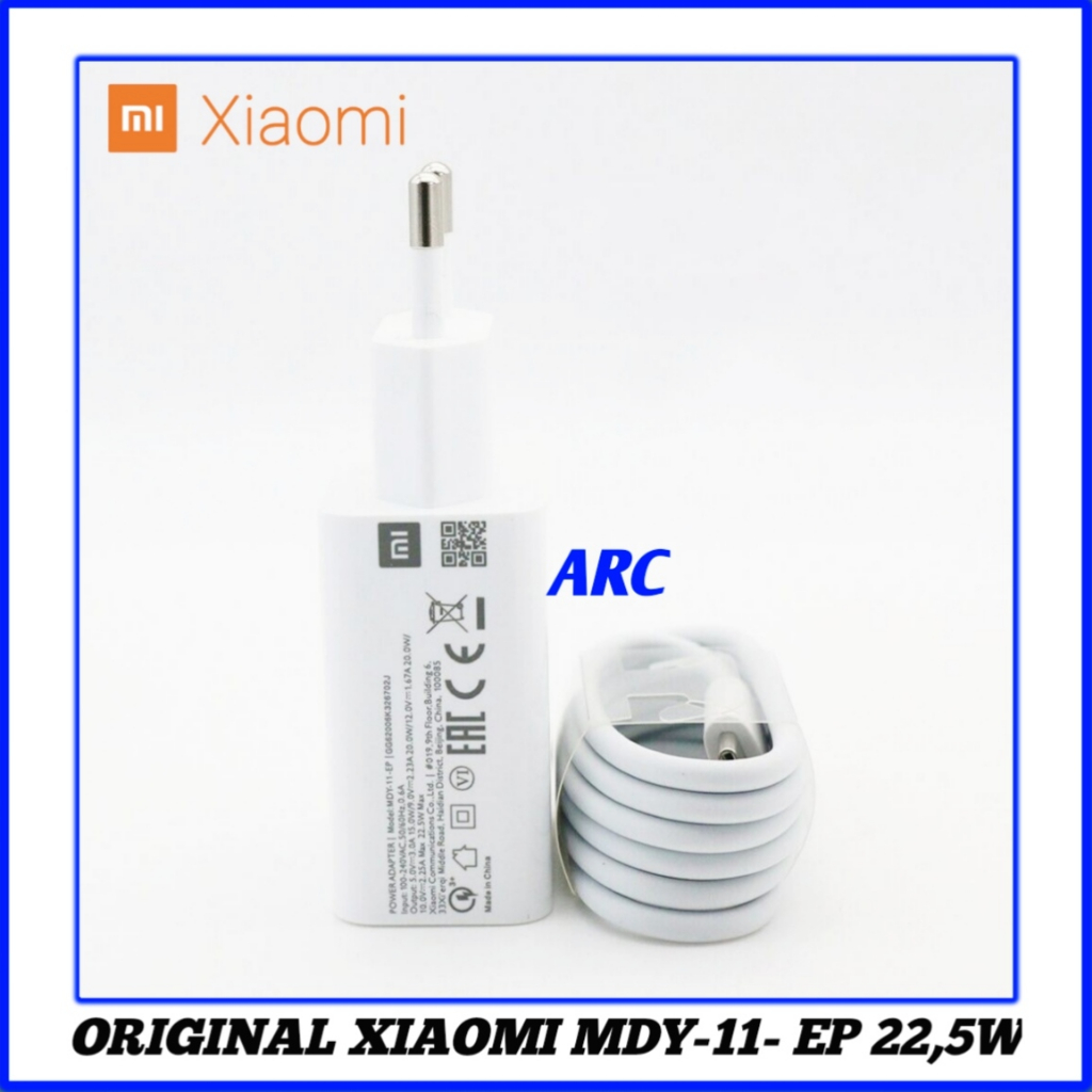 Charger Xiaomi Redmi 9T ORIGINAL 100% 22 Watt Fast Charging Type C