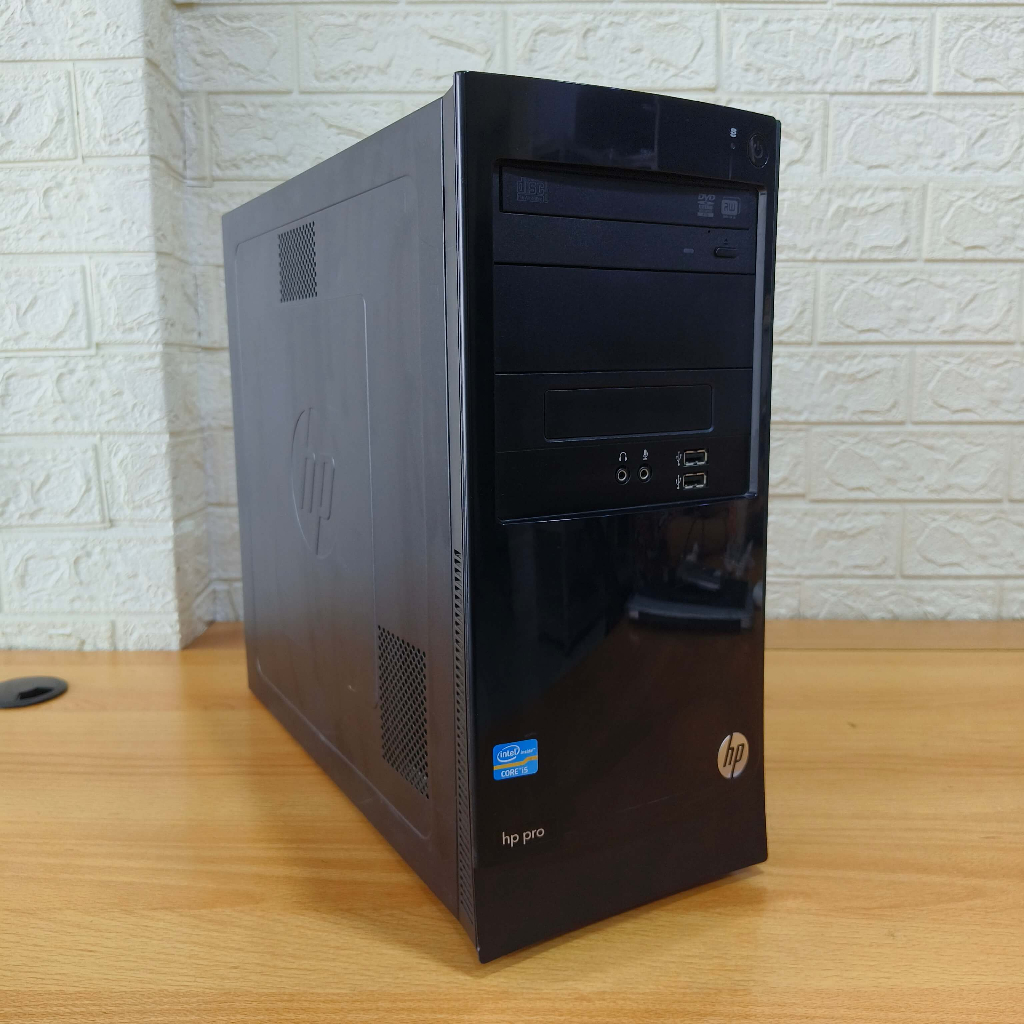 Komputer Fullset HP Core i5 Gen 3 RAM 4GB Siap Pakai Tower Build Up