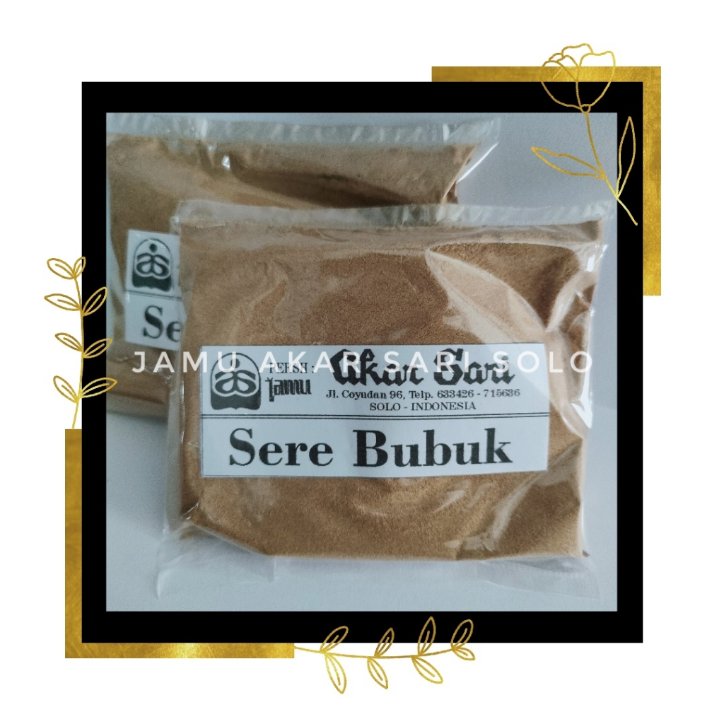 

Jamu Akar Sari - Serai Bubuk - Sere Bubuk 50 gram - Untuk Antioksidan Tubuh