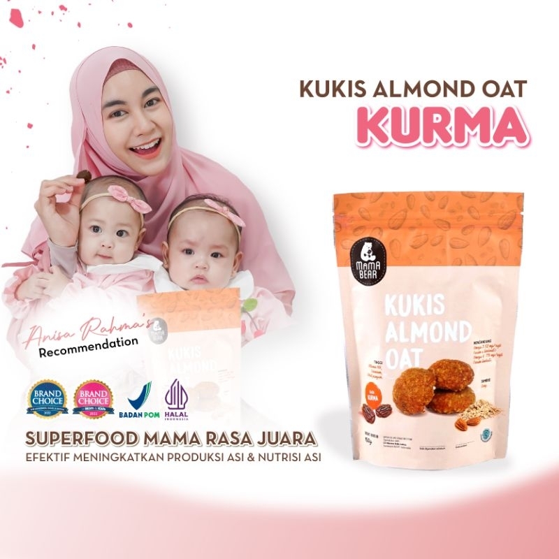 Mama Bear Kukis Almond Oat 150gr Kukis Pelancar Asi MamaBear