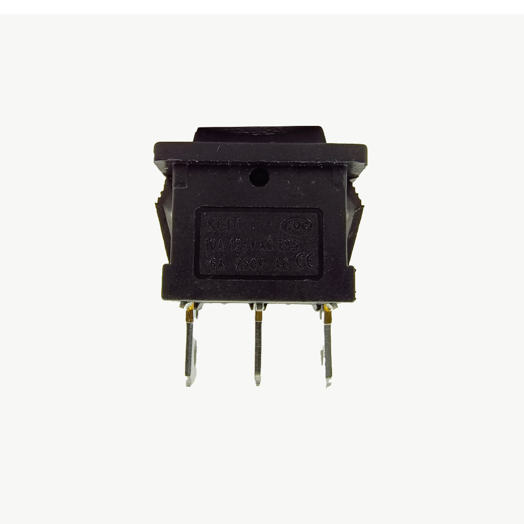 Saklar 3 pin On Off On Tombol Rocker KCD1 Power Switch 3pin