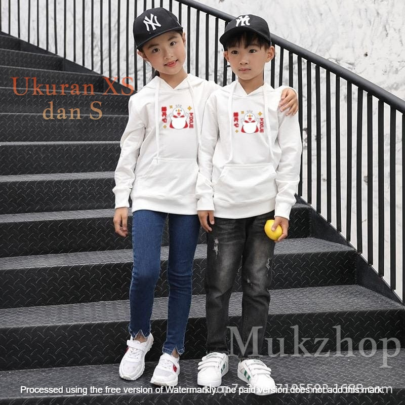 (SATUAN) Sweater hoodie Anak Mixue 3 Mukzhop Terlaris hoodie unisex