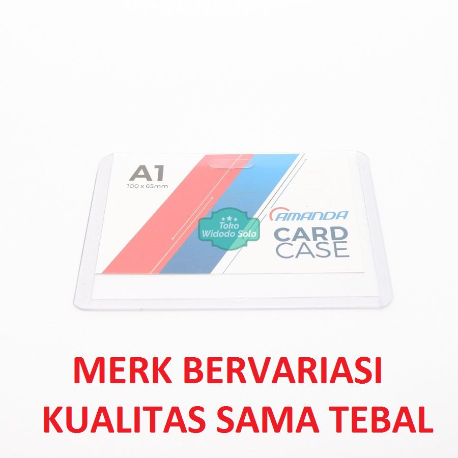 

1 BUAH Plastik ID Card Case A1 Name Card Name Tag Landscape