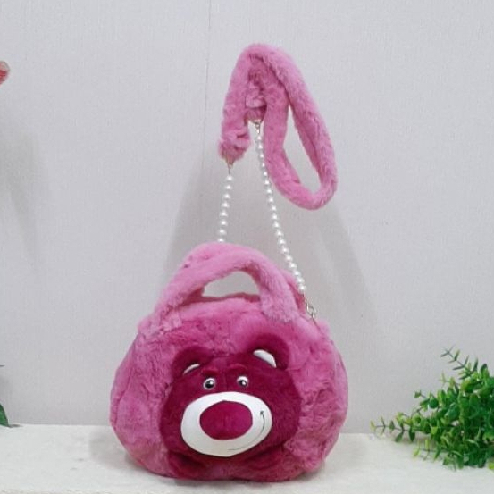 Tas Selempang Timbul Animal Size 20cm/tas samping anak/selempang lucu/Tas Lotso Melody Cinamoroll Pompurin Kuromi