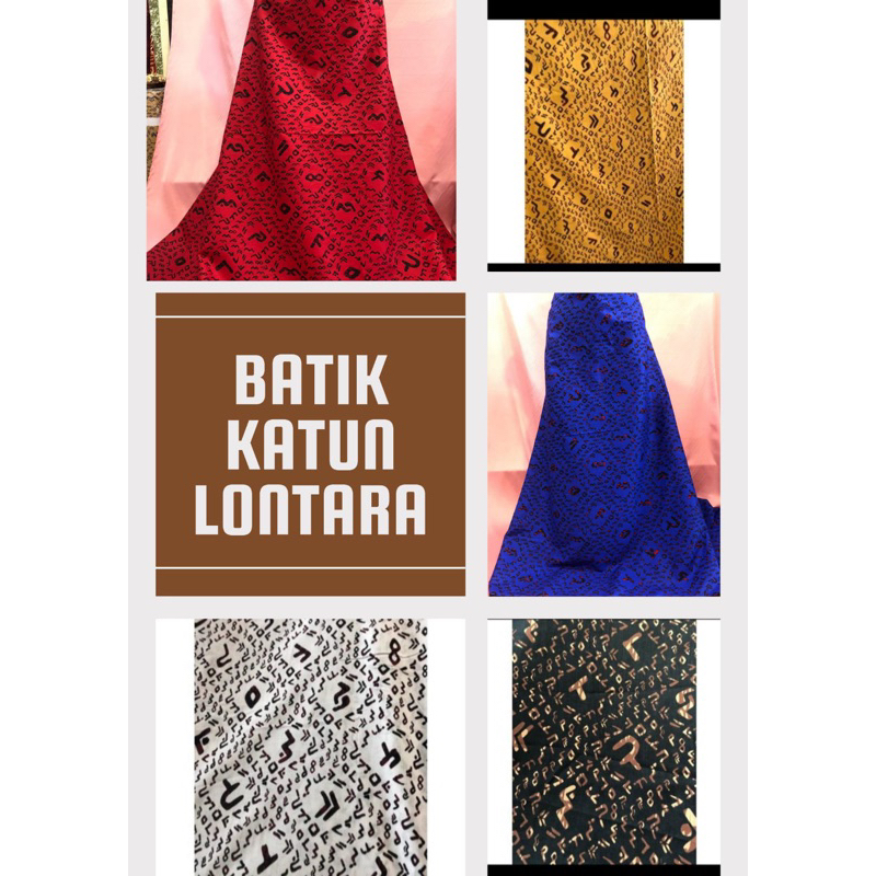 Kain Batik Khas Makassar,Batik lontara,Batik Sulawesi,Batik Katun Lontara