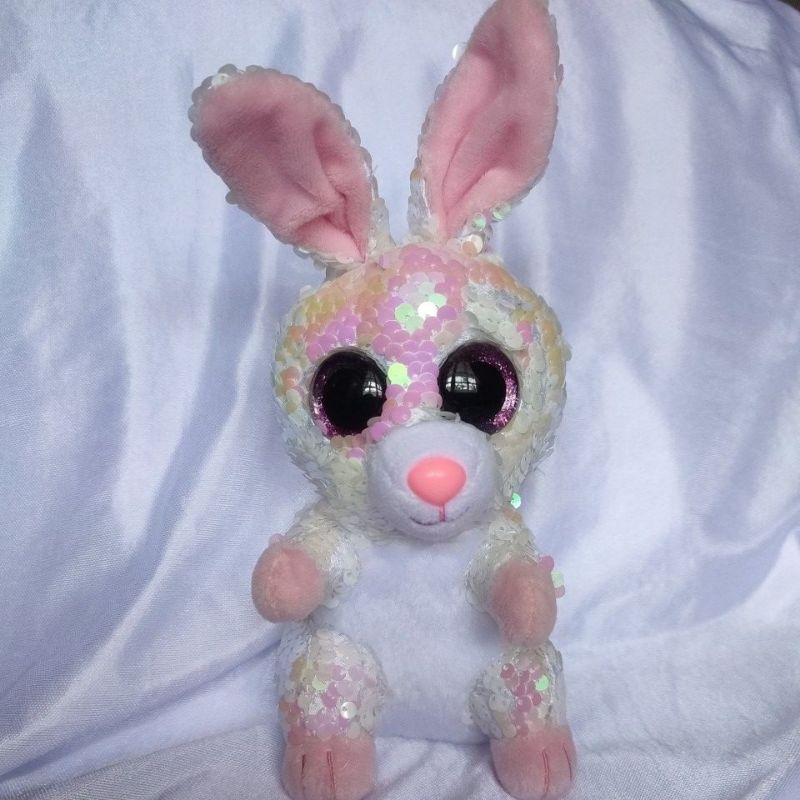Boneka Kelinci Mabel Sequin Cantik