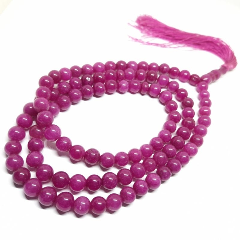 TASBIH BATU KECUBUNG AMETHYST 99 BUTIR 100% NATURAL