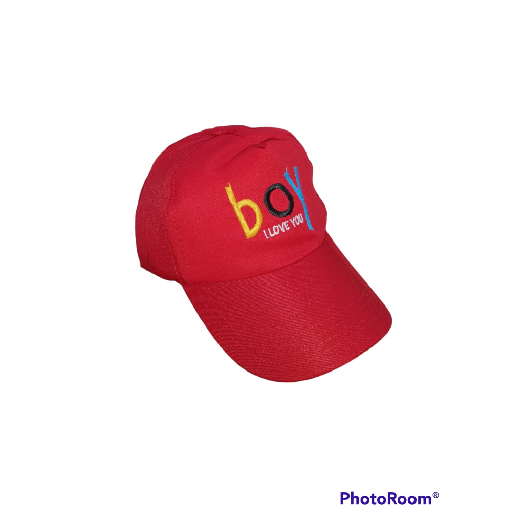 TOPI BASEBALL ANAK BORDIR BOY LAKI PEREMPUAN USIA 2-10 TAHUN RING BESI