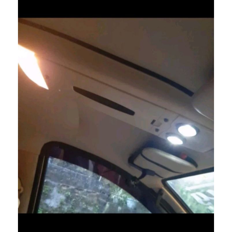 Dafirusan_ Kokpit Roof Console Tempat Tissue Espass Zebra Warna Cream Polos / Aksesoris Kokpit Mobil