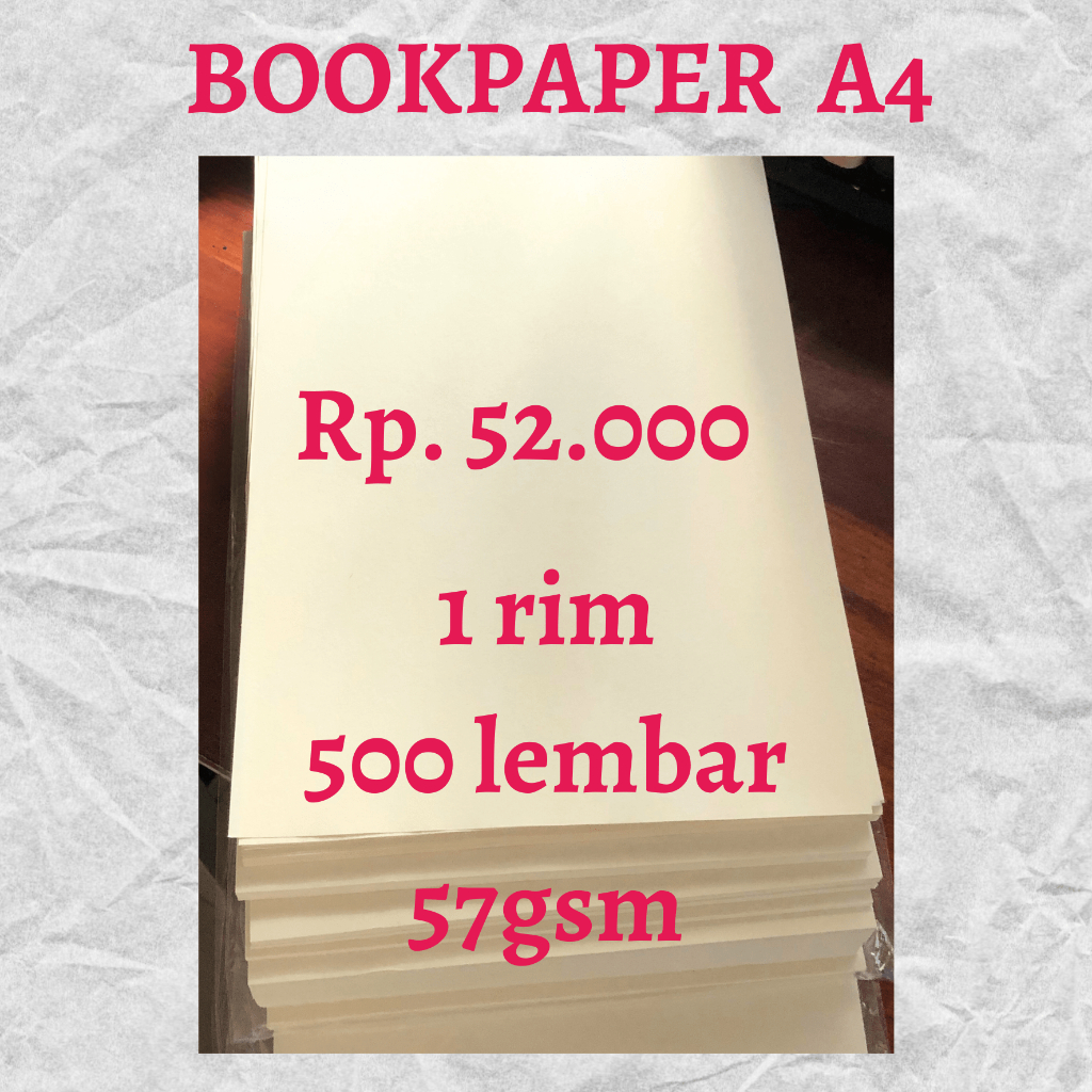 A4 Bookpaper 500 lembar