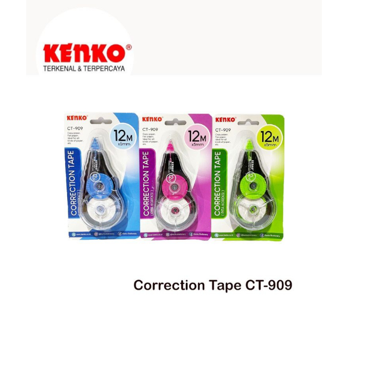 

KENKO CORRECTION TAPE CT-909 (12 M x 5 Mm ) - 3 PCS