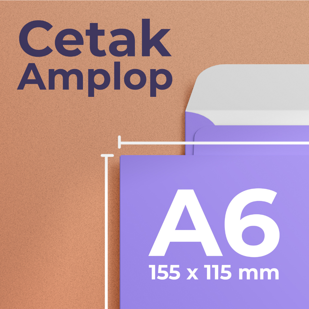 

Cetak Amplop A6 Custom Full Color - HVS 100 gsm