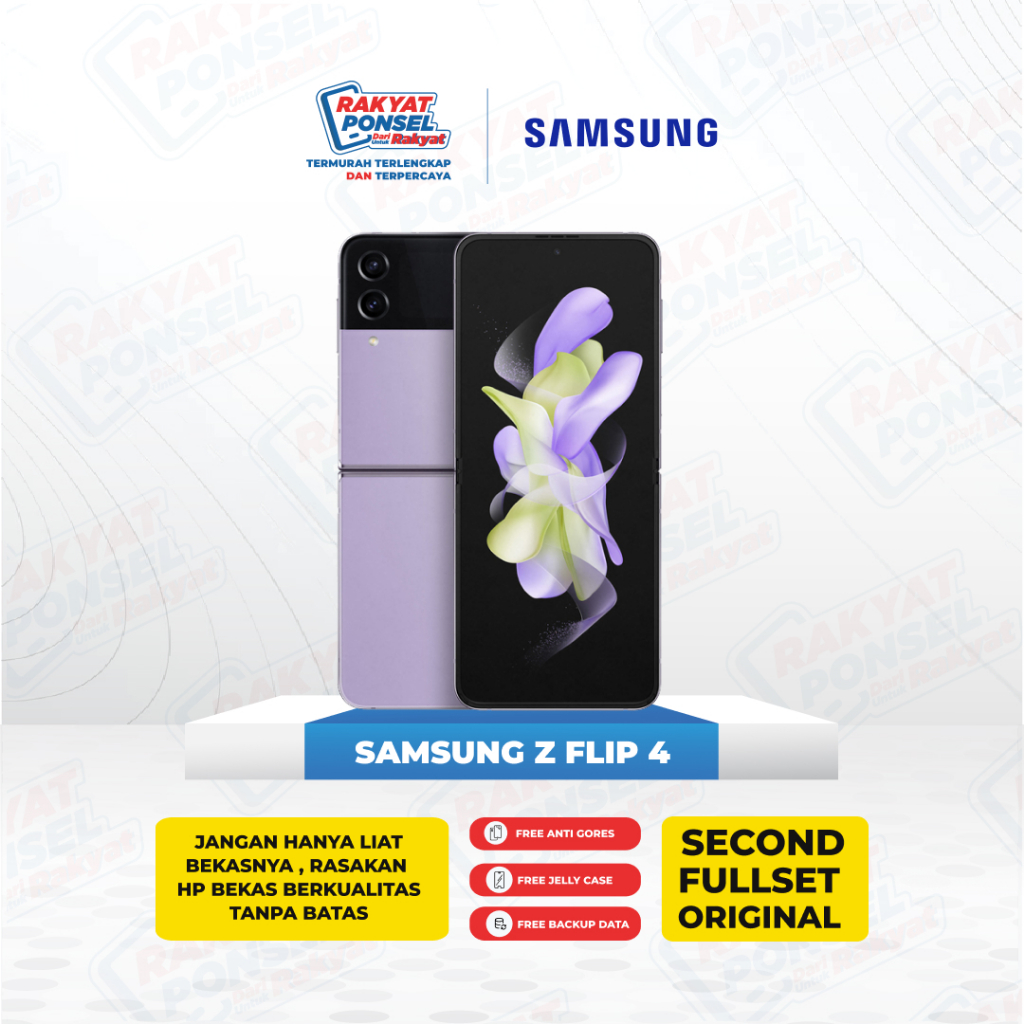 Samsung Galaxy Z flip 4 Ram 8/128Gb Second Fullset Original