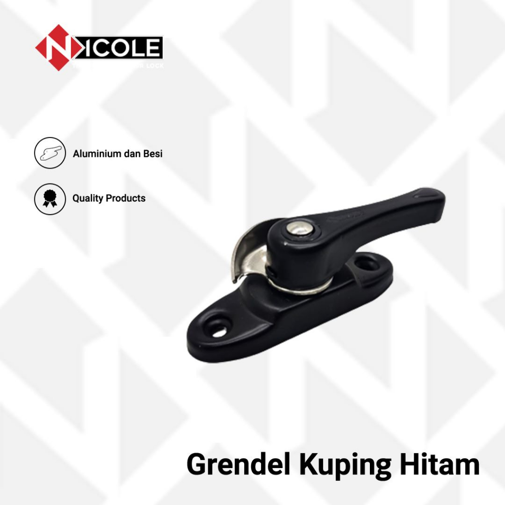 Grendel Kuping / Crescent Lock Jendela Sliding / Grendel Jendela Geser