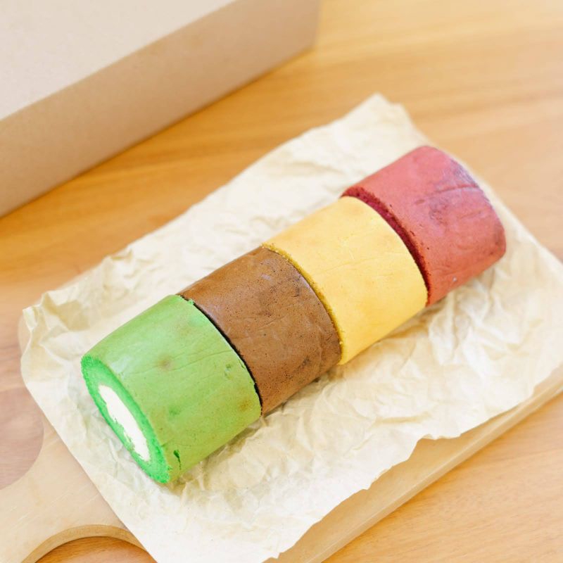 

roll cake kombinasi rasa bolu gulung sehat keto friendly