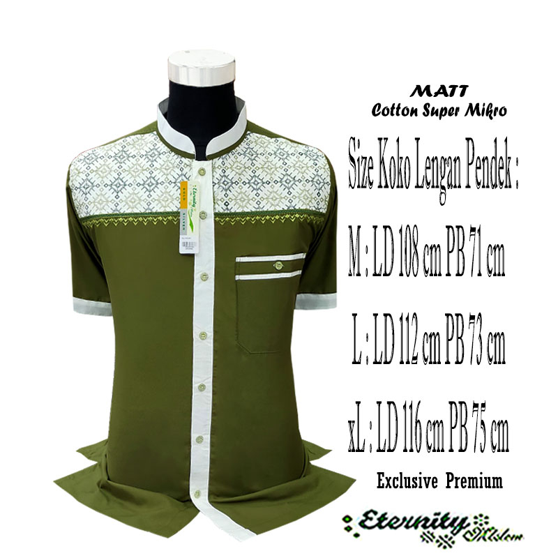 Koko Syubbanul Muslimin Koko Azzahir Koko Eternity lengan pendek Koko Baju