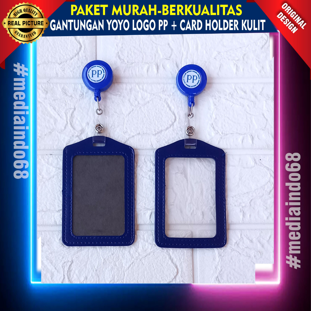 

GANTUNGAN YOYO LOGO PP - ID CARD HOLDER KULIT PU (Paket Murah)