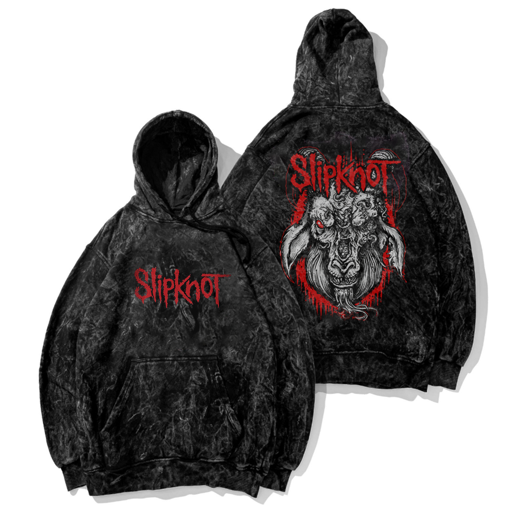 Washing Hoodie Pria Wanita Motif Slipknot Terbaru