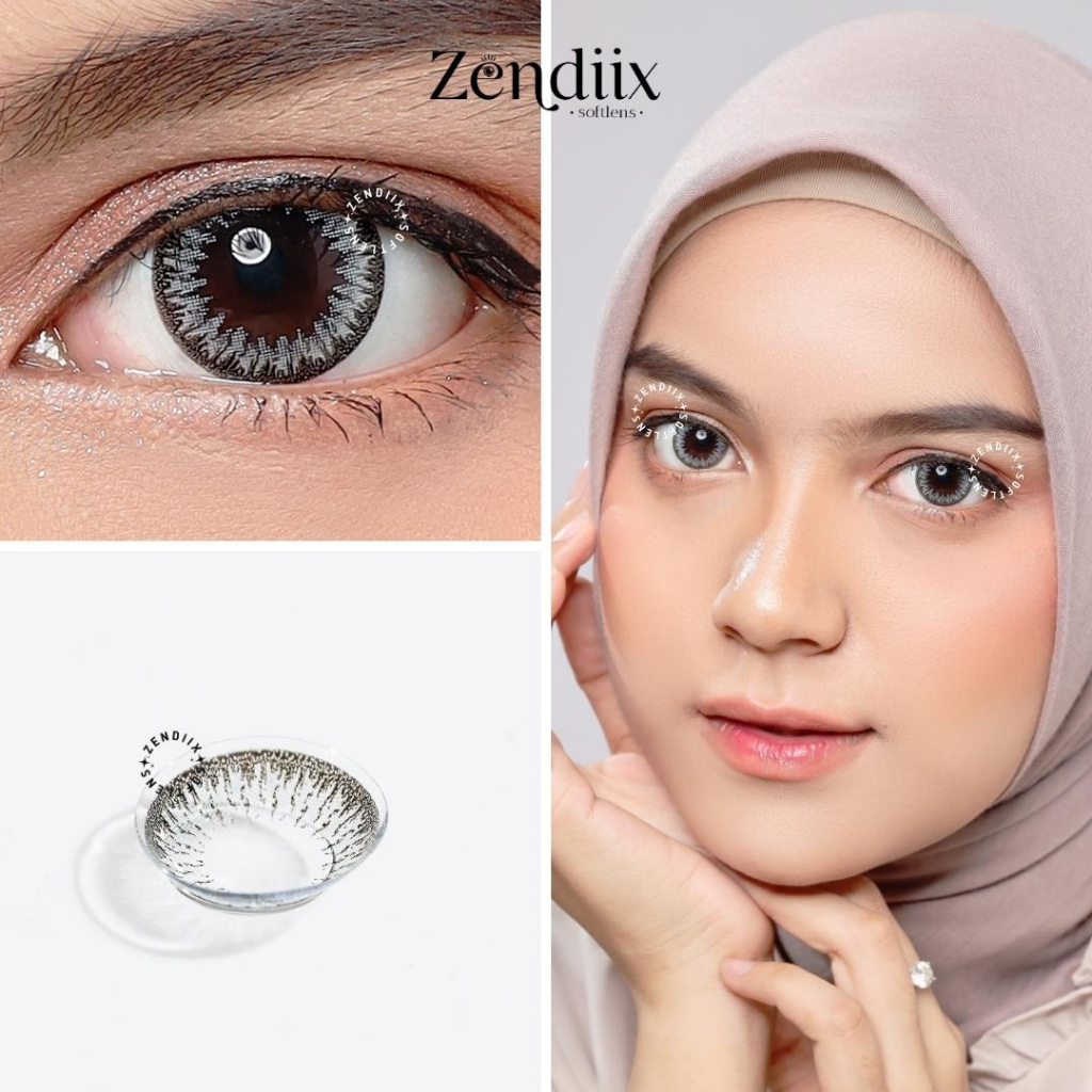 Softlens LILY Warna GREY 16mm Normal Minus