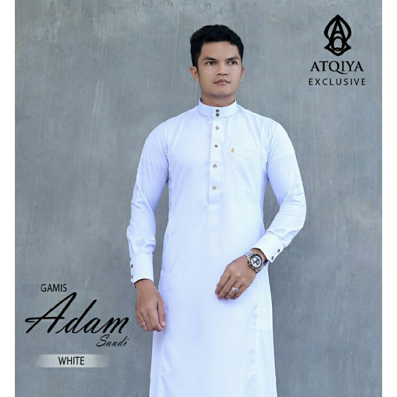 Gamis Adam Saudi by Atqiya Exclusive / Gamis Pria / Jubah / Busana Muslim / Gamis Slimfit