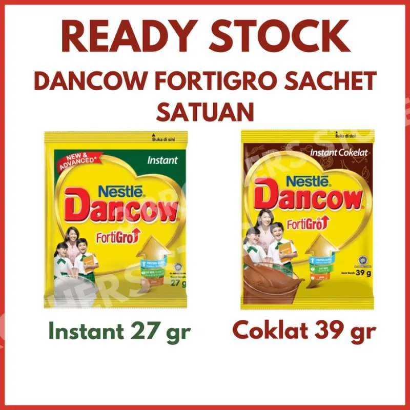 

DANCOW FortiGro Susu Bubuk Susu Anak Instant 10x26g/Cokelat 10x38g