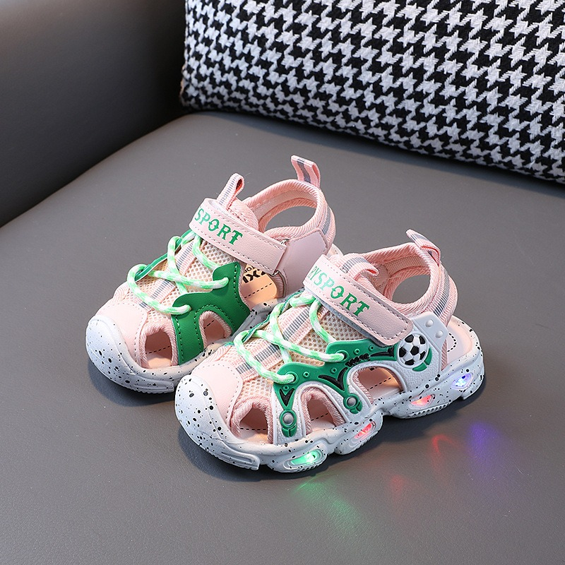 Sepatu Sandal Lampu Led Anak Laki Laki Perempuan Import