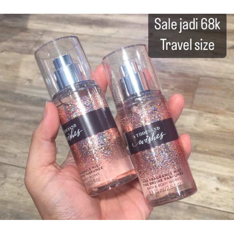 bbw bodymist travel size