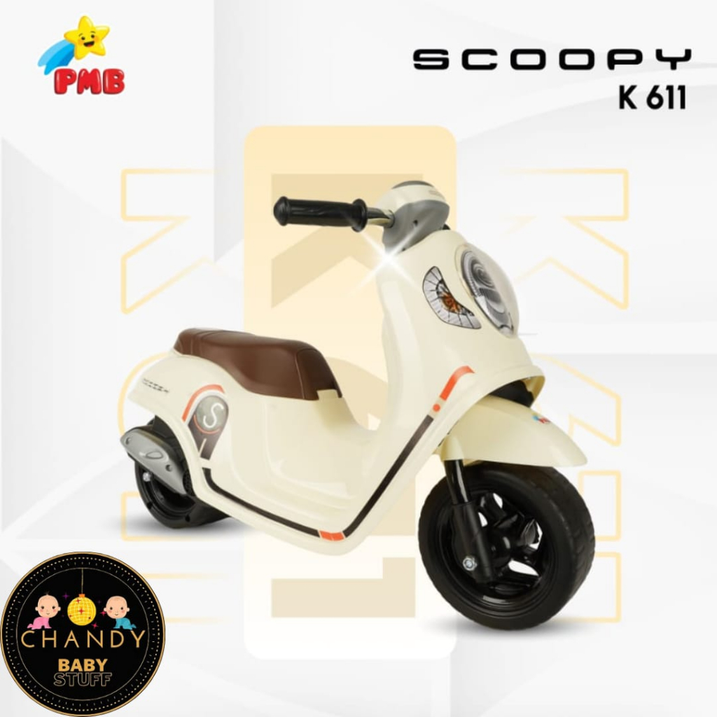 MAINAN ANAK MOTOR MOTORAN SCOOPY FOOT TO FLOOR