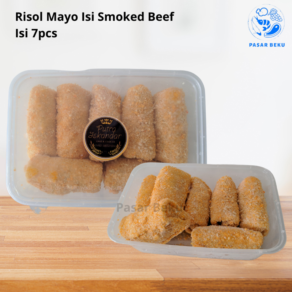 

Risoles Smoked Beef Mayonaise ISi 7pcs Risol Mayo Premium Frozen Food Pasar Beku Padang