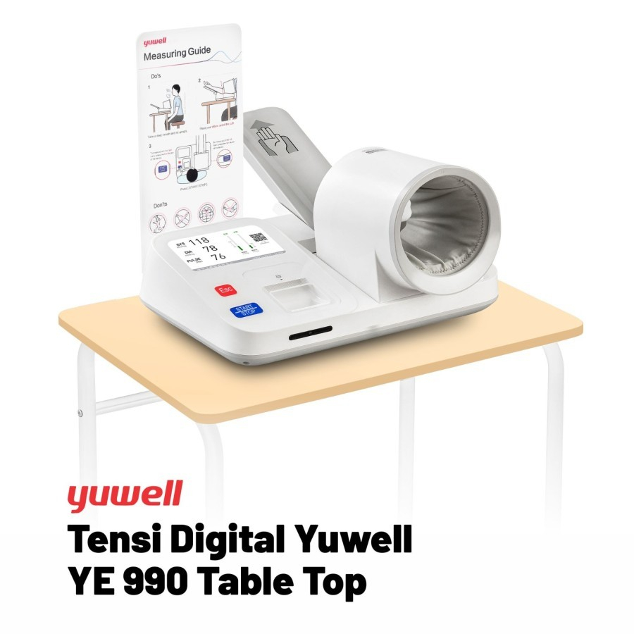 Yuwell | Tensimeter Digital Yuwell YE 990 Automatic Table Top